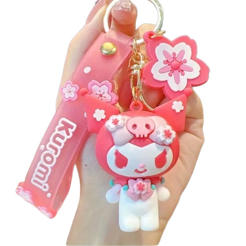 Kuromi 3D Rubber Keychain NWT